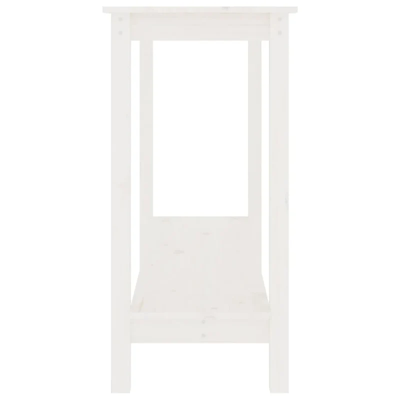 Table d'appoint console pratique pour une entrée organisée 110 x 40 x 80 cm bois de pin blanc DEC031695