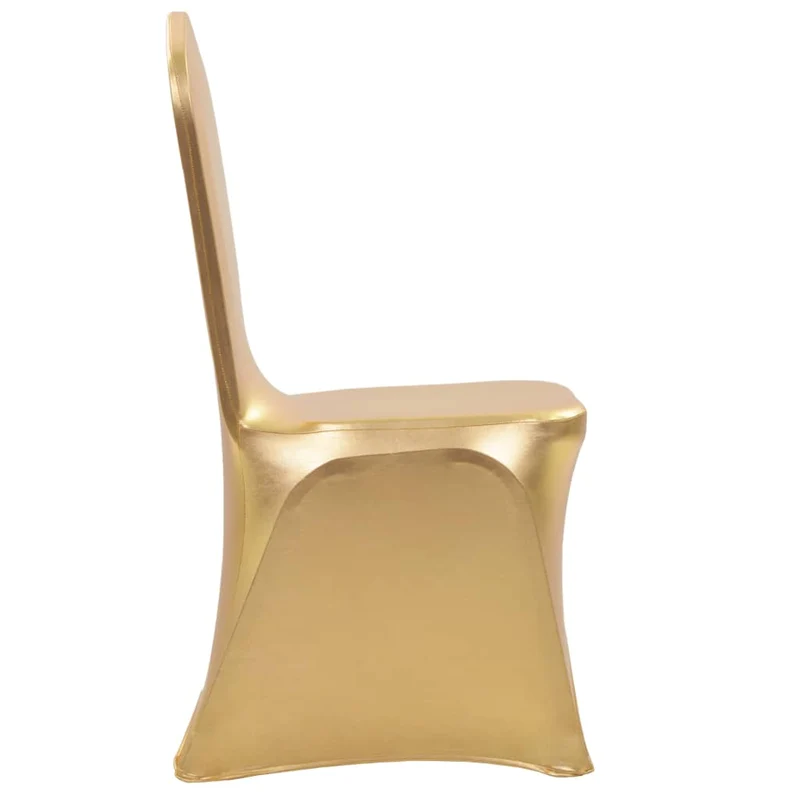Housses extensibles de chaise 6 pièces Doré DEC022438