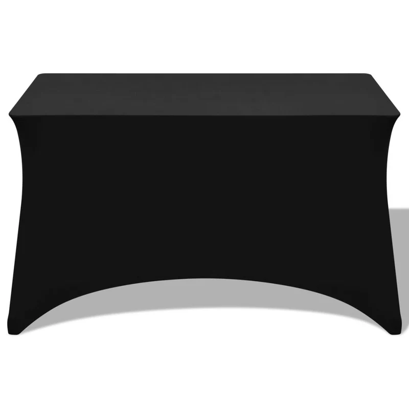 Housses extensibles pour table 2 pièces 183 x 76 x 74 cm Noir DEC022431