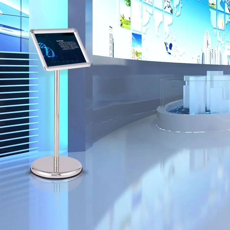 Support d'affichage menu a4 avec pied panneau d'affichage porte-affiche stop hauteur réglable 20_0001123