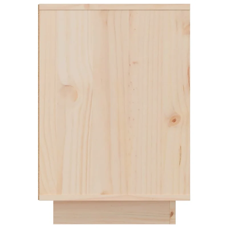 Table de chevet avec tiroir et compartiments 50 x 34 x 50 cm bois de pin non traité DEC033060