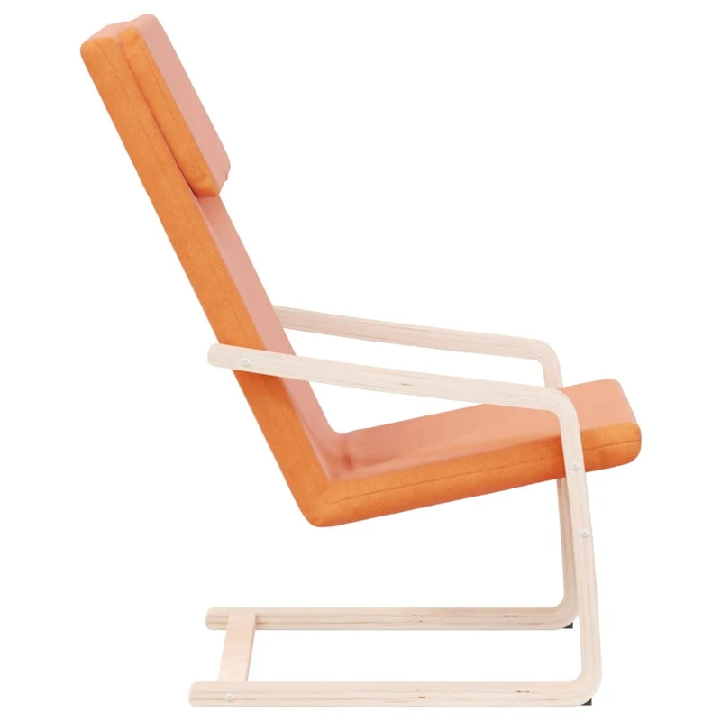 Fauteuil design simple chaise de canapé design moderne en tissu jaune DEC026705