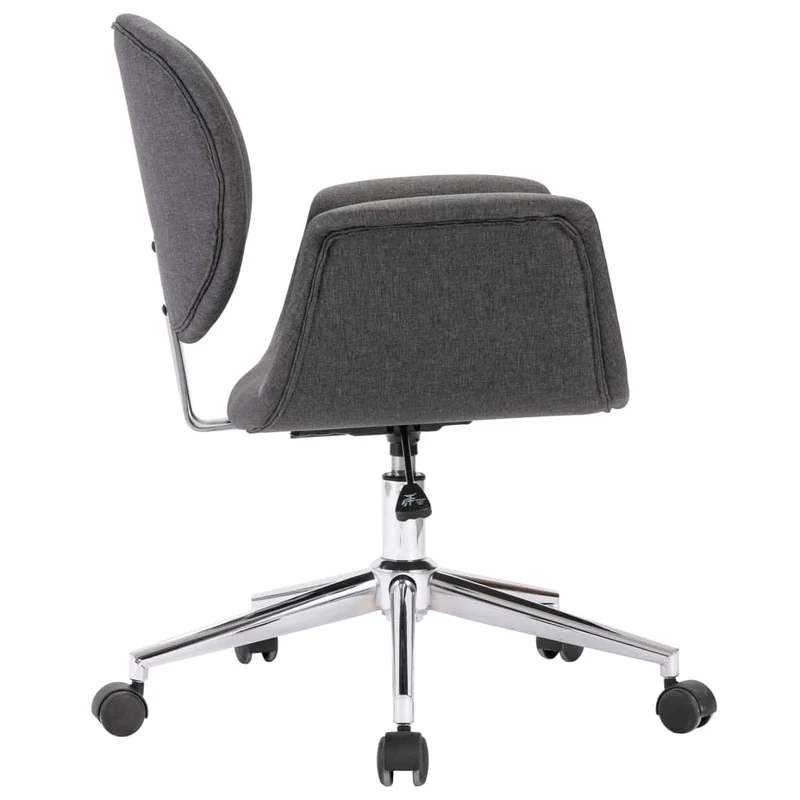 Chaise pivotante de salle à manger design contemporain tissu gris CDS020095
