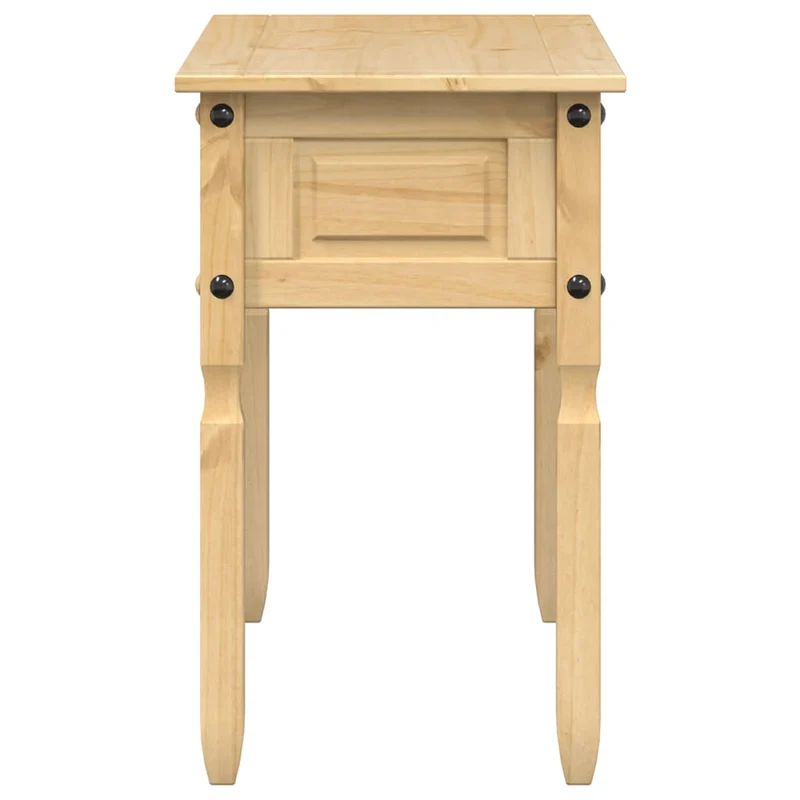 Table console design classique avec deux tiroirs 115 x 46 x 73 cm bois de pin massif DEC031970