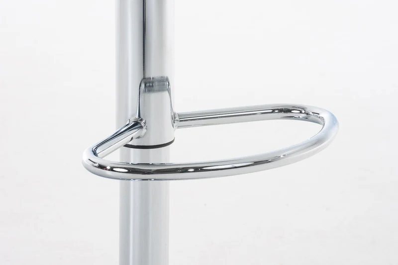 Tabouret de bar x1 avec repose-pieds design moderne plastique rouge et métal 10_0000058