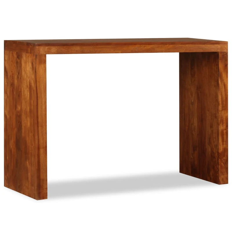 Table console en bois massif avec finition couleur miel 110 x 40 x 76 cm DEC031747