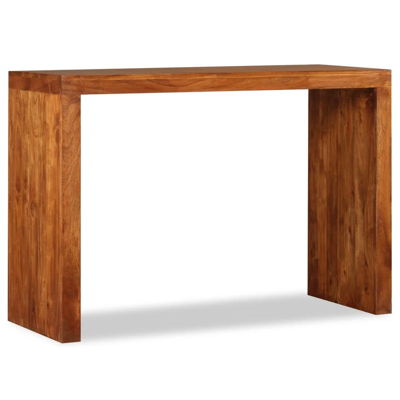 Table console en bois massif avec finition couleur miel 110 x 40 x 76 cm DEC031747