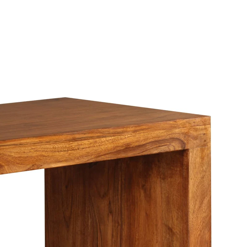 Table console en bois massif avec finition couleur miel 110 x 40 x 76 cm DEC031747