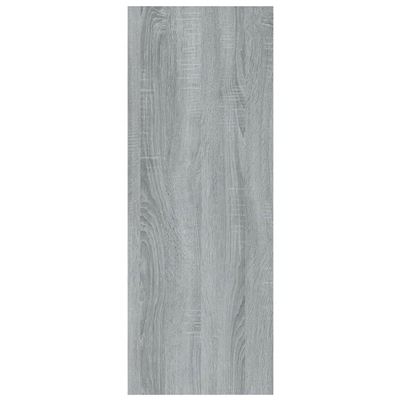 Table d'appoint console pratique avec compartiments de rangement 78 x 30 x 80 cm bois d'ingénierie gris DEC032249