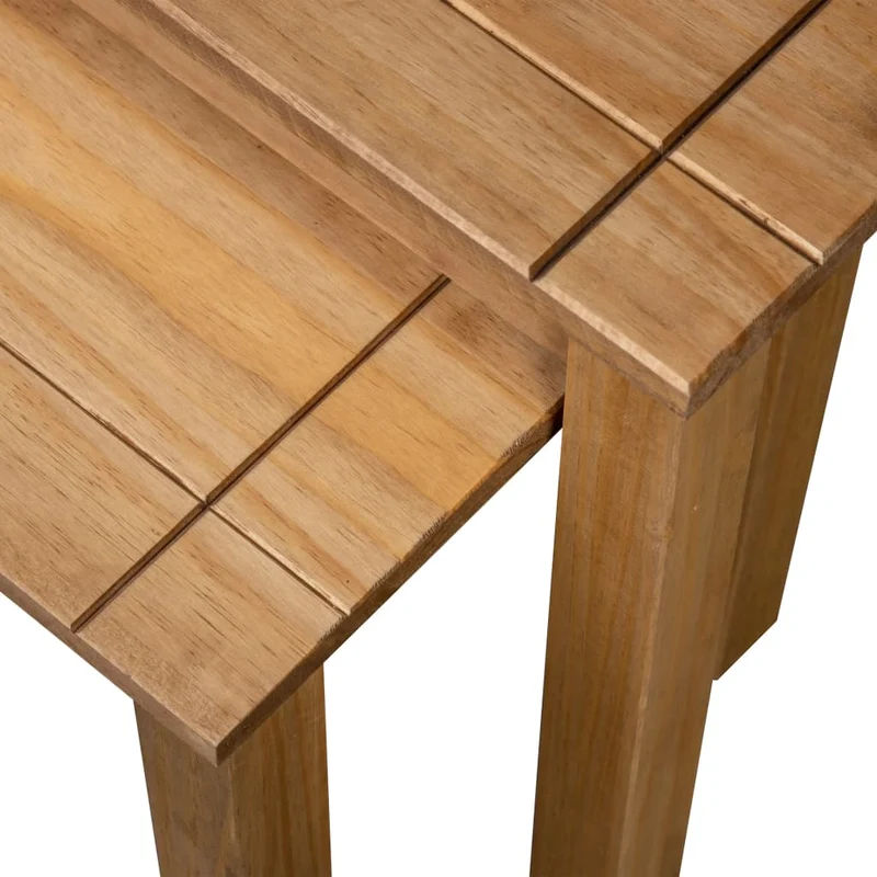 Lot de 2 tables d'appoint gigognes en bois de pin DEC032688