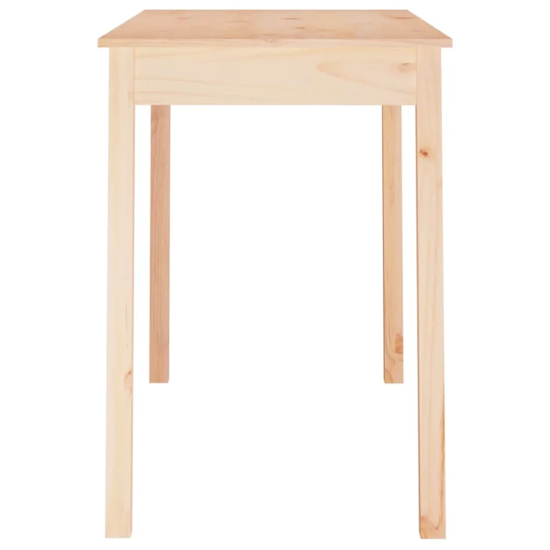 Table de salle à manger design rustique 110 x 55 x 75 cm bois massif de pin couleur chêne DEC036690