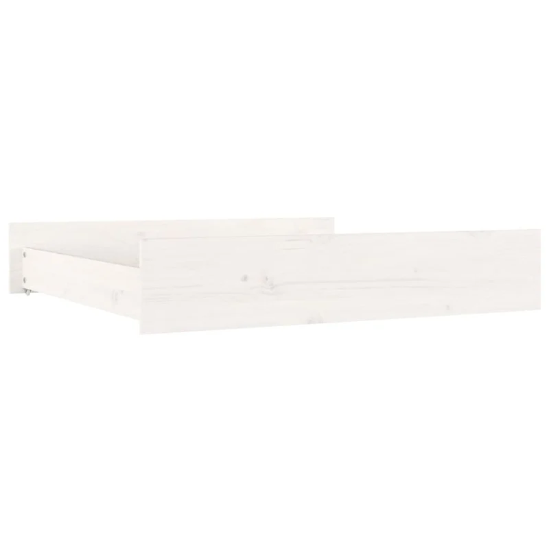 Tiroir de lit rangement avec roulettes lot de 2 bois de pin blanc TDL0206846
