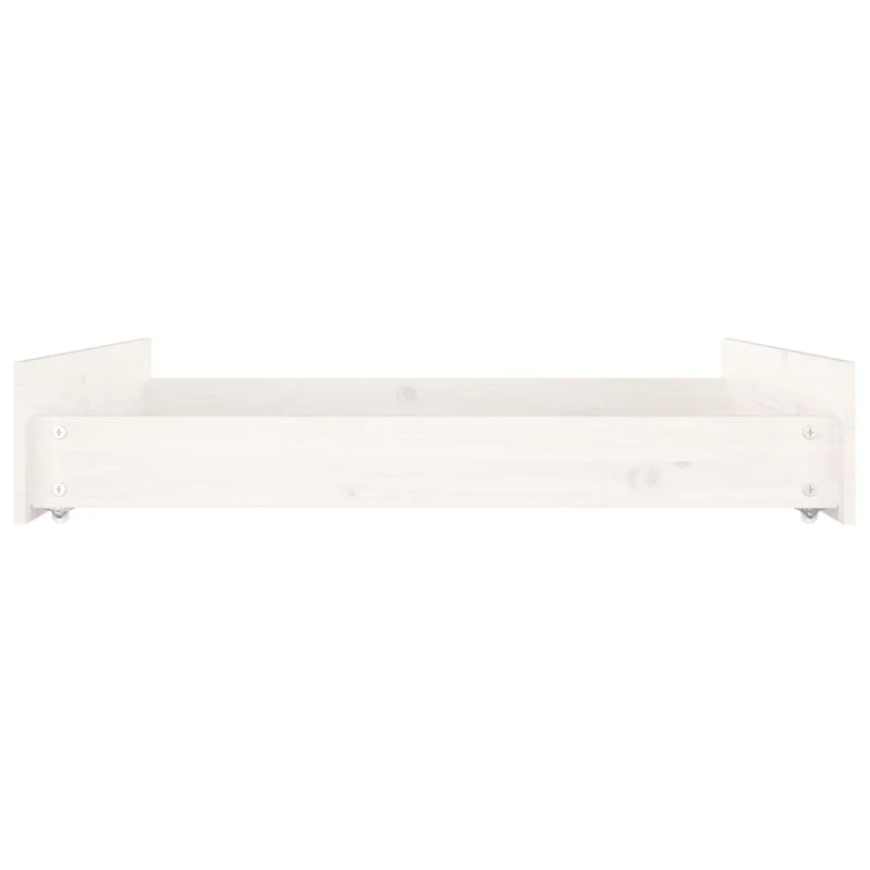 Tiroir de lit rangement avec roulettes lot de 2 bois de pin blanc TDL0206846