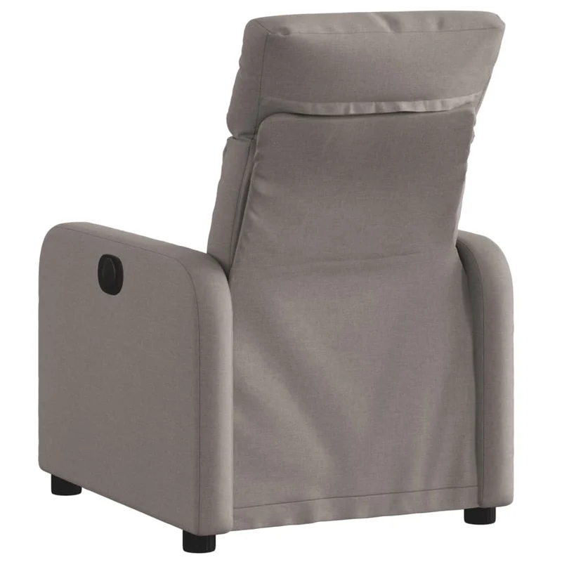 Fauteuil relax TV rembourrage confortable fonction d'inclinaison manuelle en tissu taupe DEC028191
