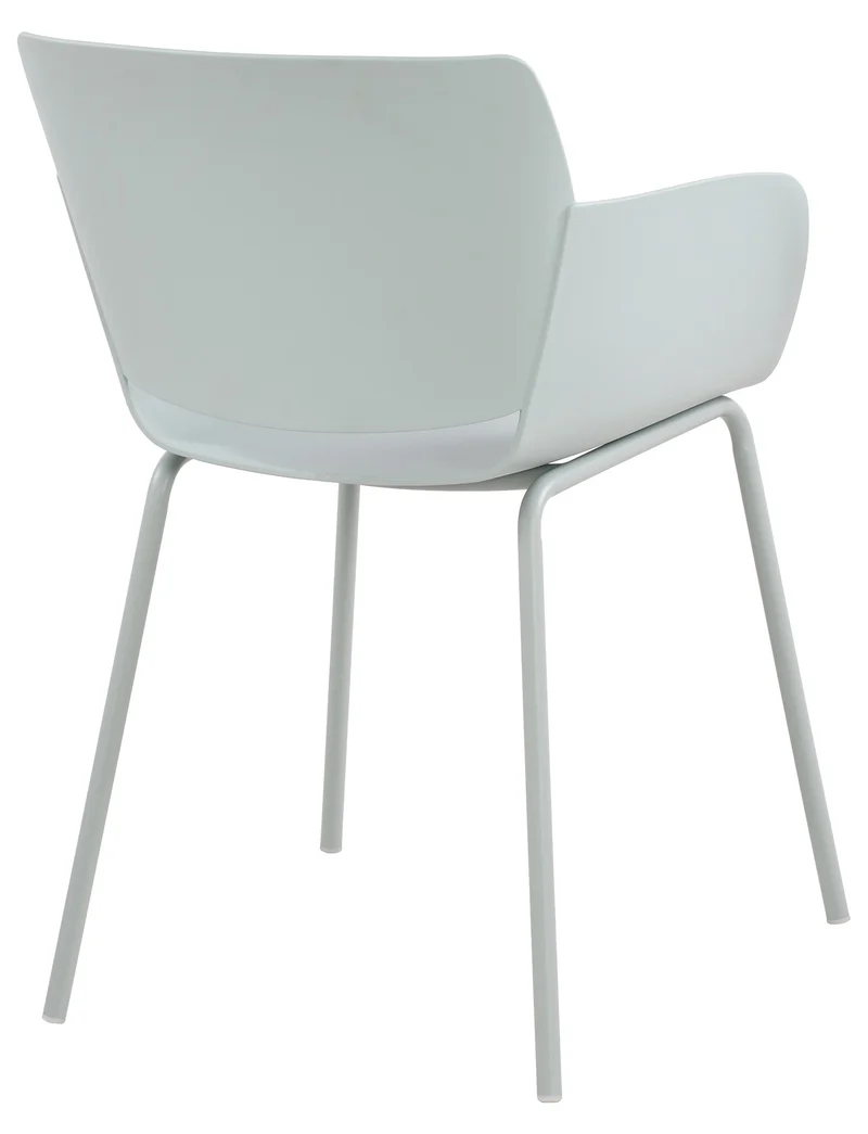 Chaise pour intérieur ou extérieur plastique couleur turquoise structure acier thermolaqué 10_0007124