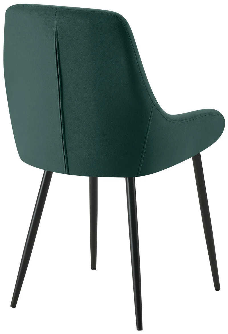 Chaise de salle à manger élégance confort design moderne en velours vert structure métallique 10_0007148