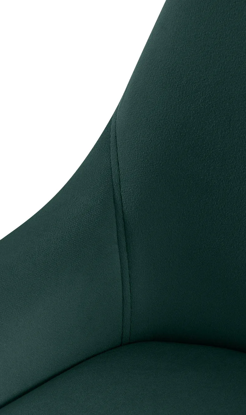 Chaise de salle à manger élégance confort design moderne en velours vert structure métallique 10_0007148