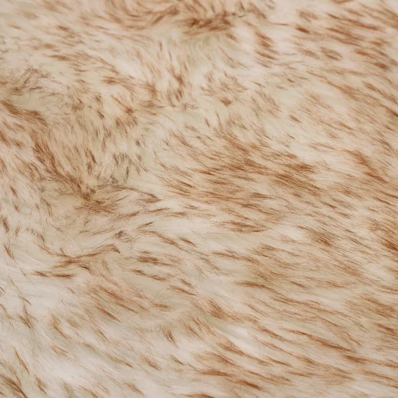 Tapis 60 x 90 cm Peau de mouton synthétique Mélange de marron DEC024050
