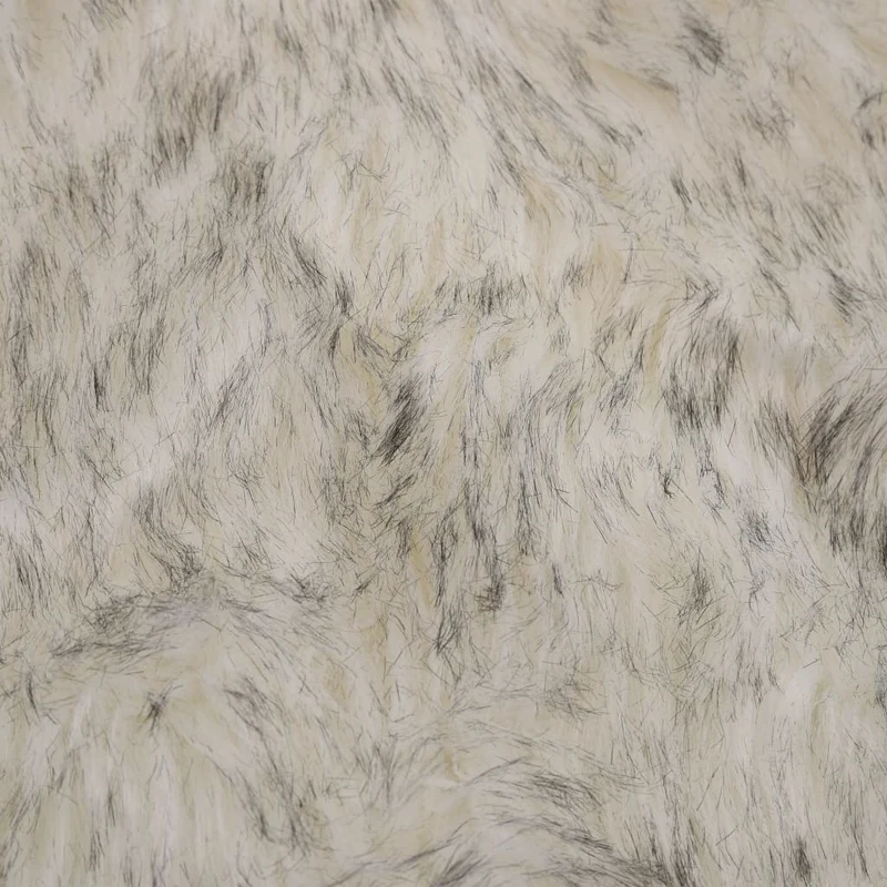 Tapis 60 x 90 cm Peau de mouton synthétique Mélange de gris DEC024049