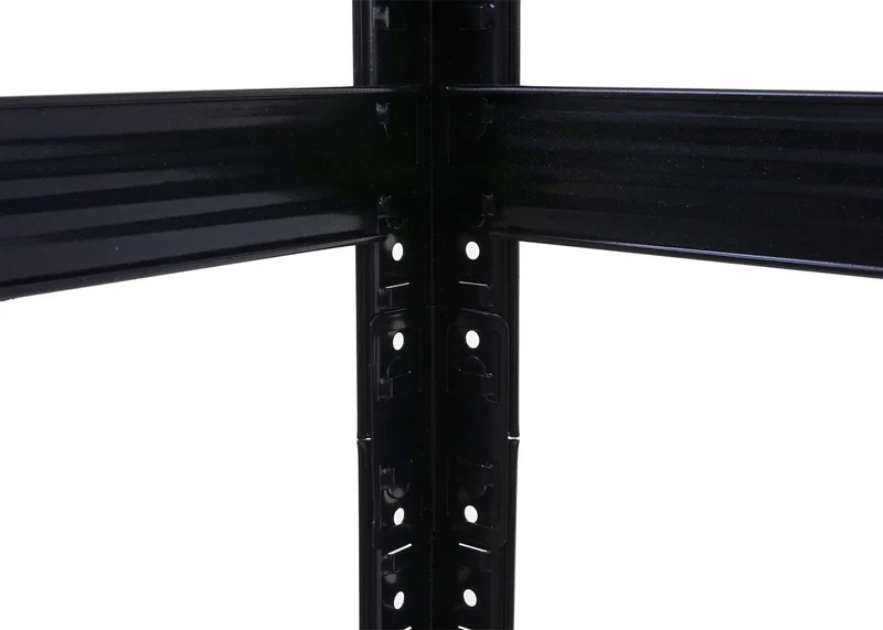 Rayonnage métallique noir étagère renforcée 875 kg 5 niveaux 200x100x60 cm 04_0008689