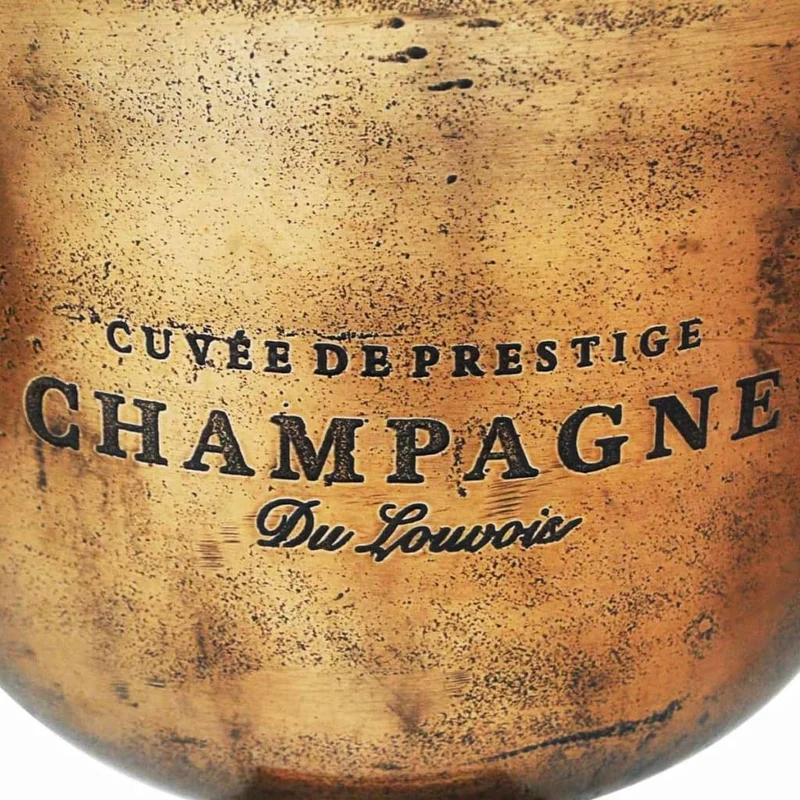 Refroidisseur à champagne Coupe de trophée Cuivre Marron DEC023050