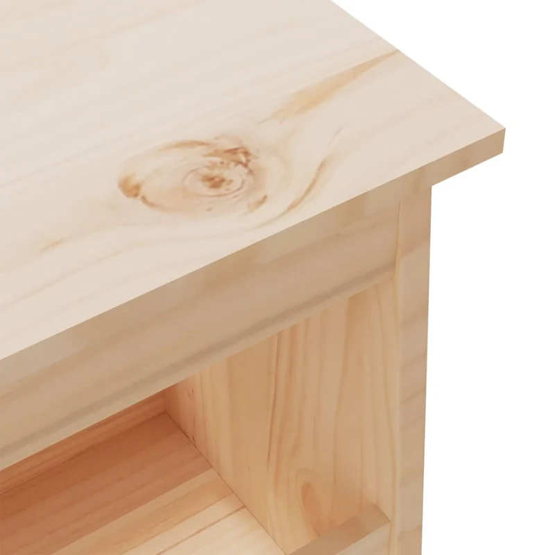 Banc banquette d'entrée 160 x 28 x 45 cm bois de pin non traité DEC024702