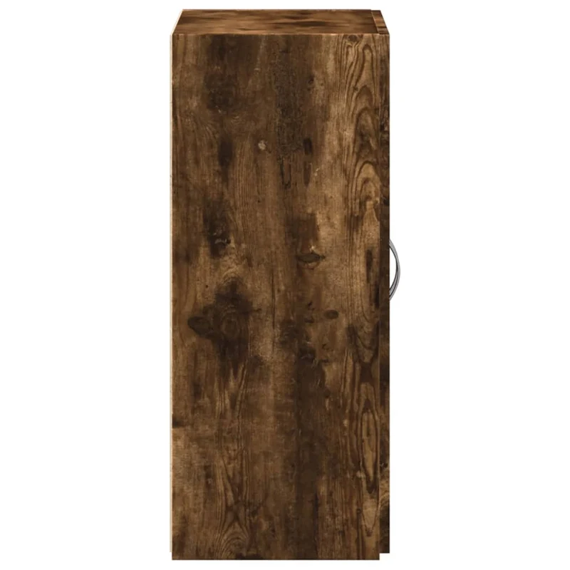 Meuble de bureau armoire de rangement en bois d'ingénierie marron DEC024474