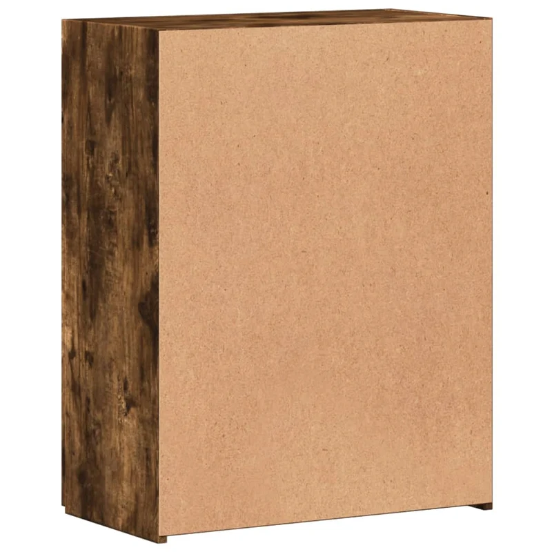 Meuble de bureau armoire de rangement en bois d'ingénierie marron DEC024474