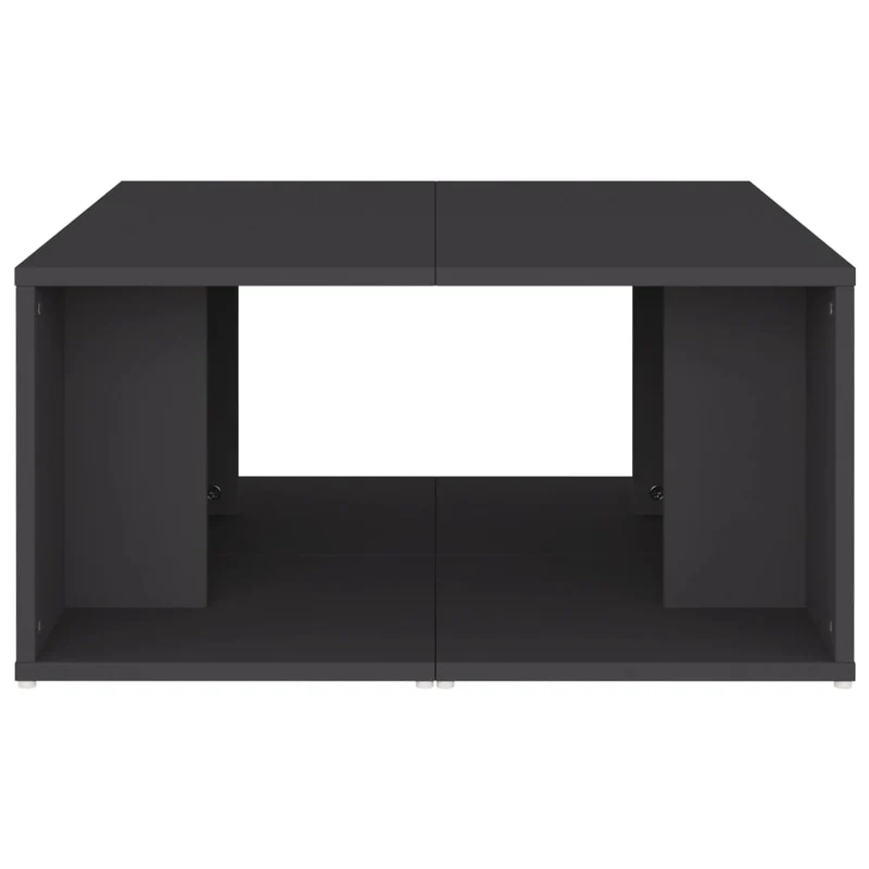 Set de 4 tables basses 33 x 33 x 33 cm bois d'ingénierie gris DEC040458