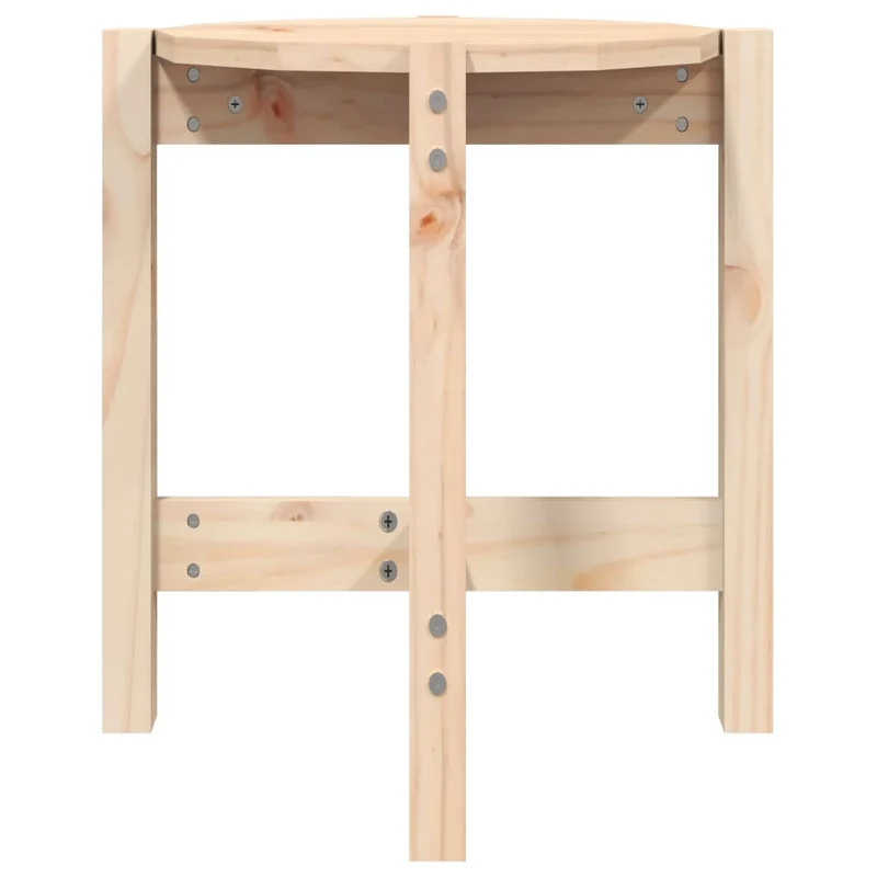 Table d'appoint simple Ø 42,5 x 45 cm bois massif de pin non traité DEC040221