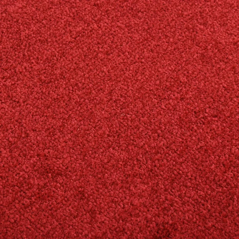 Paillasson de porte d'entrée 40 x 60 cm vinyle rouge dessous antidérapant DEC040658
