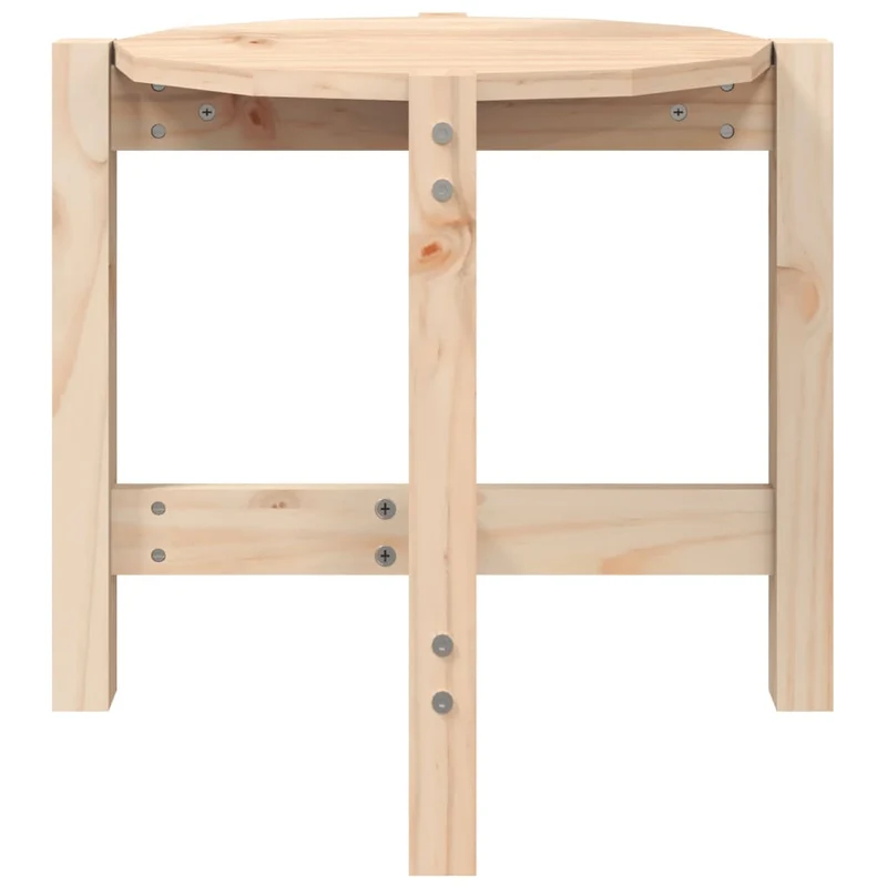 Table d'appoint classique Ø 52,5 x 45 cm bois massif de pin non traité DEC040223