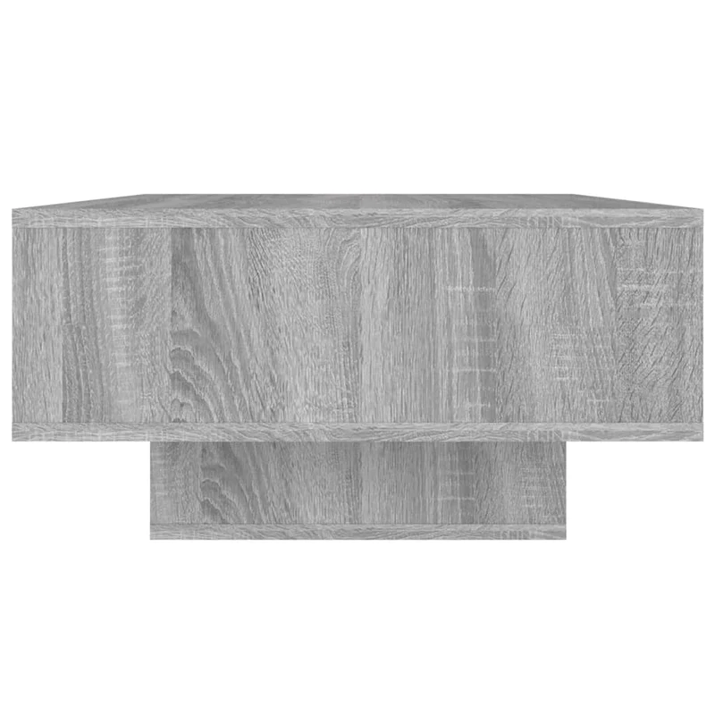Table basse avec 3 compartiments 105 x 55 x 32 cm bois d'ingénierie gris DEC040004