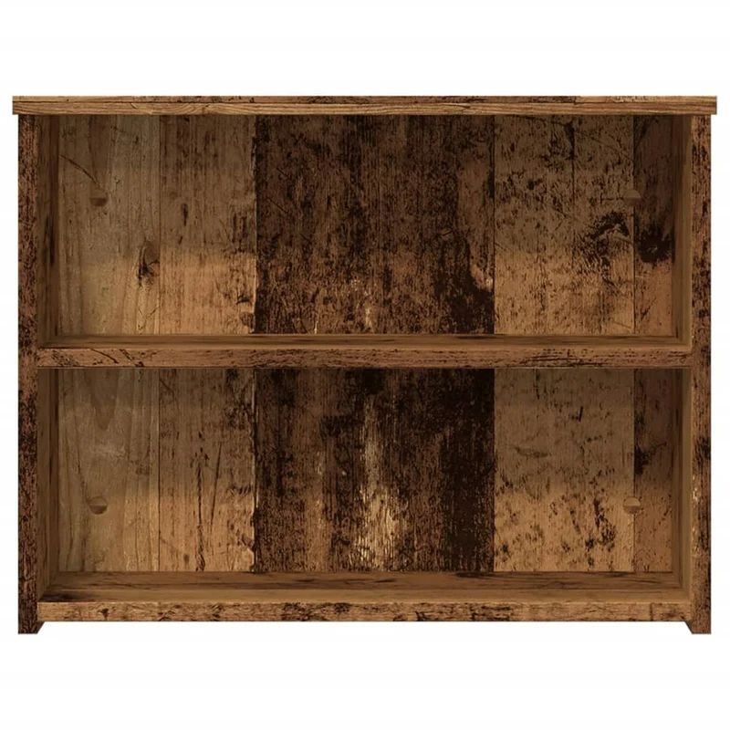 Table basse avec étagères 102 x 55 x 42 cm bois d'ingénierie couleur marron DEC040206