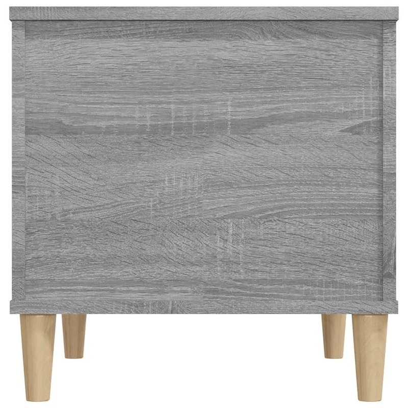 Table basse avec dessus relevable 60 x 44,5 x 45 cm bois d'ingénierie gris DEC040054