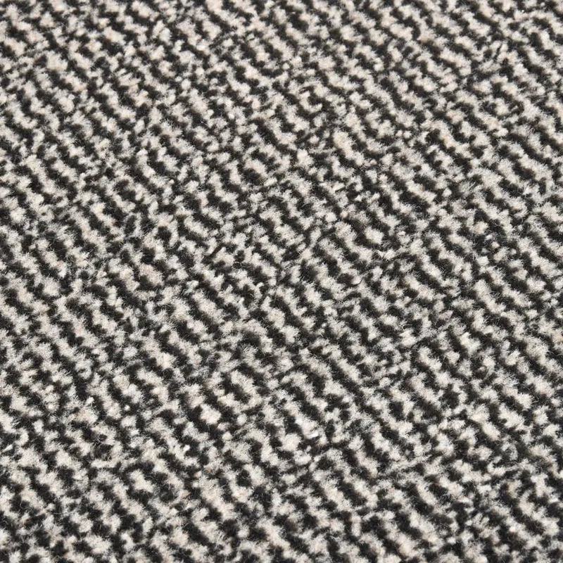 Paillasson touffeté 80 x 120 cm PP marron clair caoutchouc antidérapant DEC040678