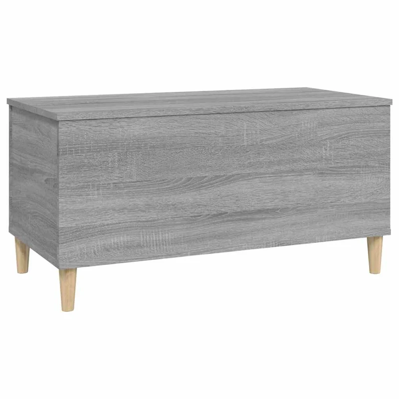 Table basse avec plateau relevable 90 x 44,5 x 45 cm bois d'ingénierie gris DEC040115