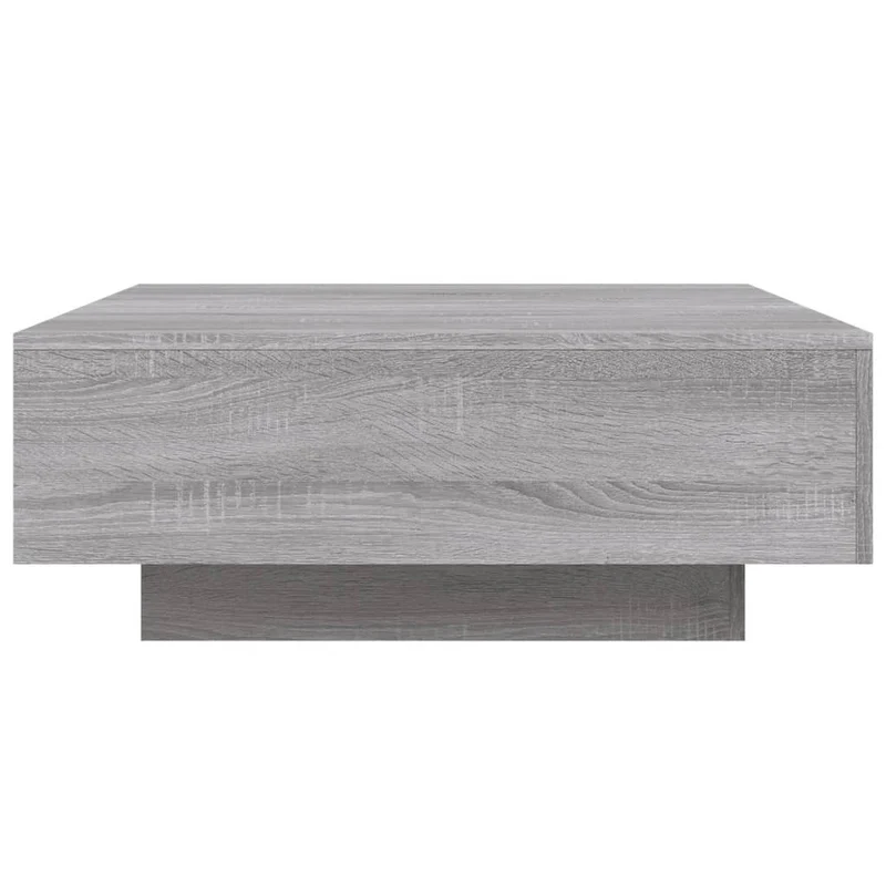Table basse de salon 80 x 80 x 31 cm bois d'ingénierie gris DEC040095
