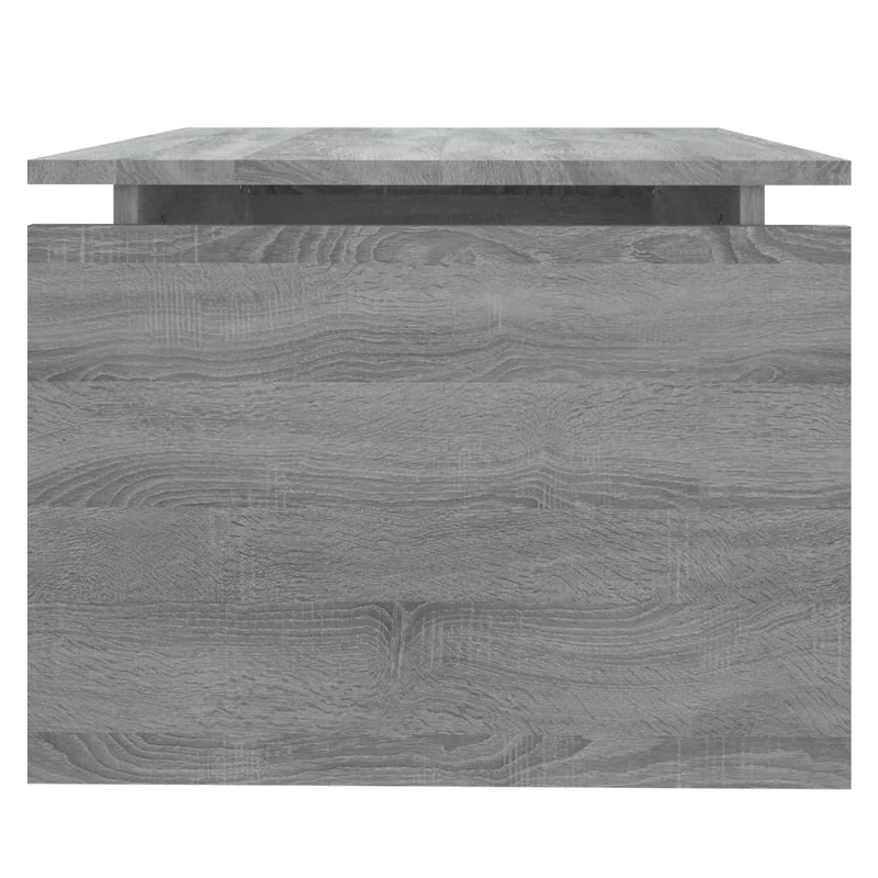 Table basse table d'appoint 68 x 50 x 38 cm bois d'ingénierie gris DEC040074