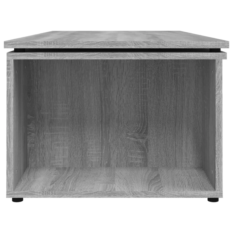 Table d'appoint avec grand espace de rangement 150 x 50 x 35 cm bois d'ingénierie gris DEC040007