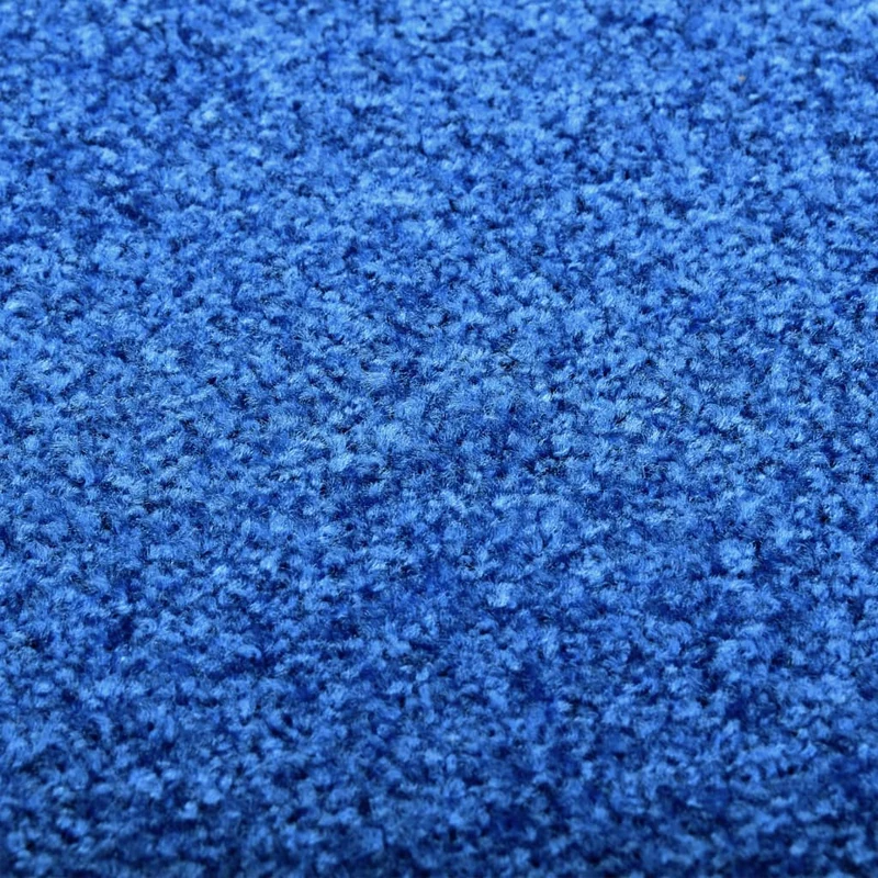 Paillasson lavable 60 x 180 cm polyamide bleu PVC antidérapant DEC040602