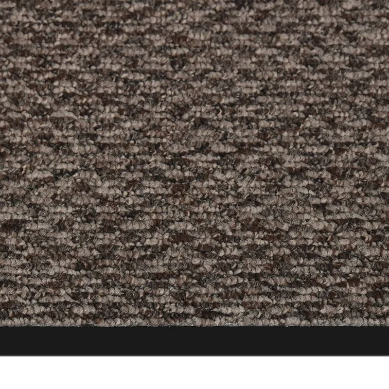 Paillasson de porte d'entrée 80 x 120 cm PP beige et vinyle antidérapant DEC040590