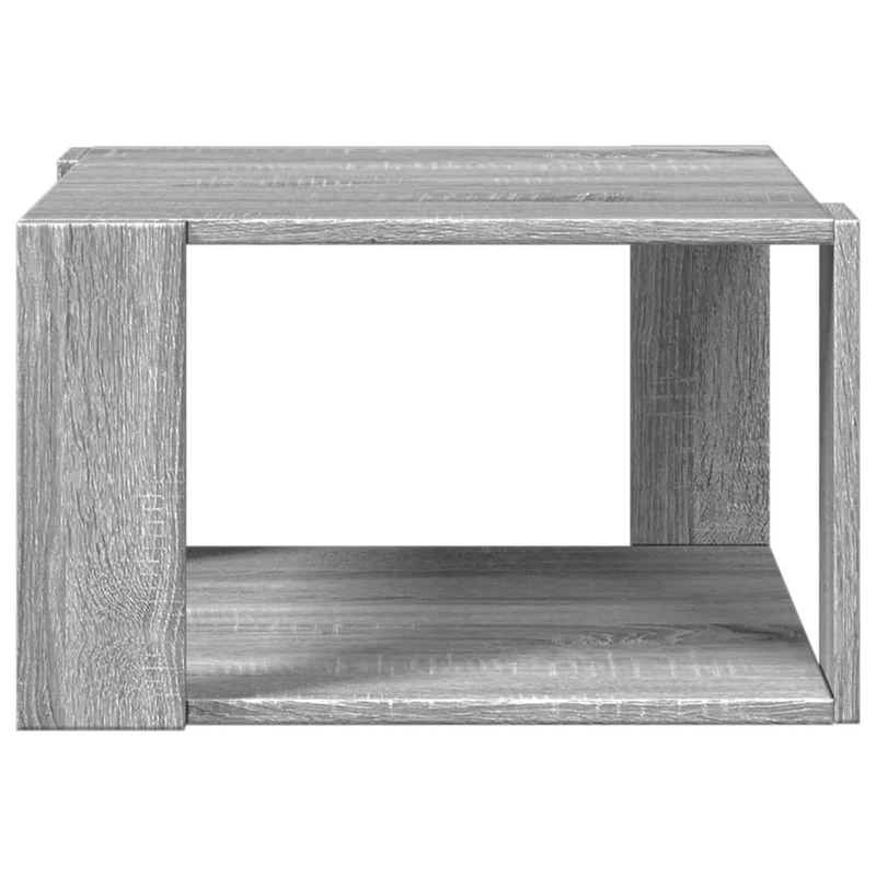 Table basse simple 51,5 x 51,5 x 30 cm bois d'ingénierie gris DEC040037
