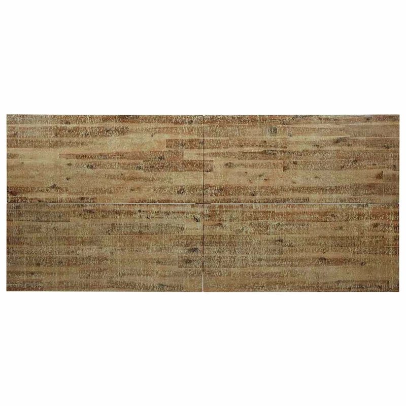 Table de salle à manger design rustique industriel 200 x 90 x 75 cm bois d'acacia et acier DEC036743