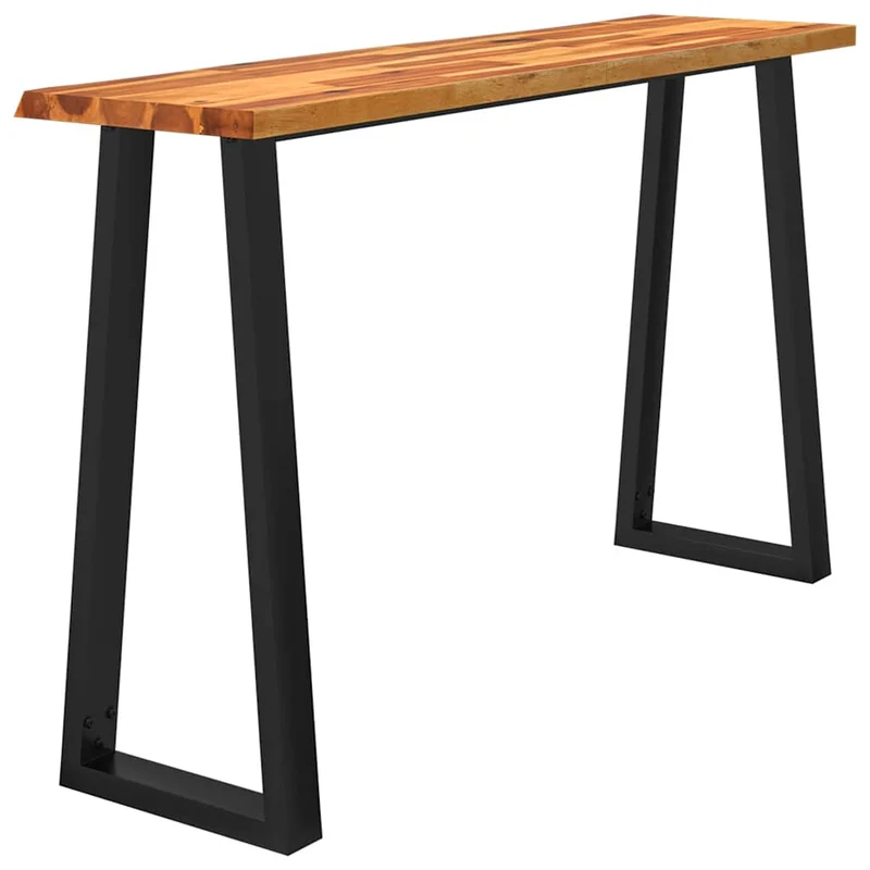 Table console table d'appoint 140 x 40 x 80 cm bois d'acacia et acier DEC032281