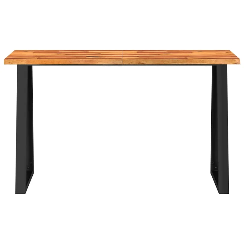 Table console table d'appoint 140 x 40 x 80 cm bois d'acacia et acier DEC032281