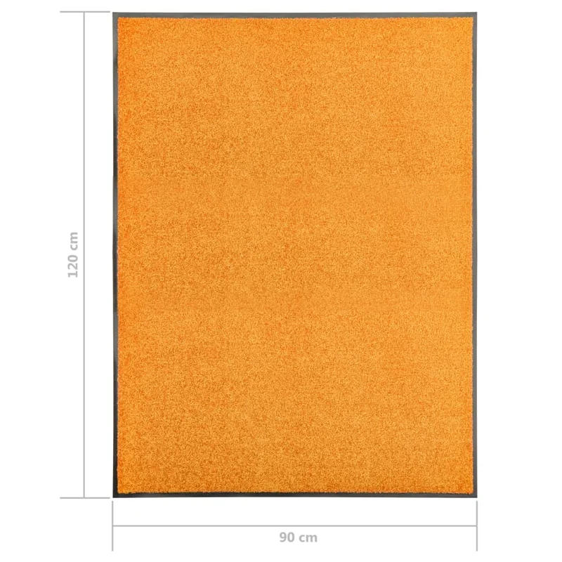 Paillasson lavable Orange 90x120 cm DEC023202