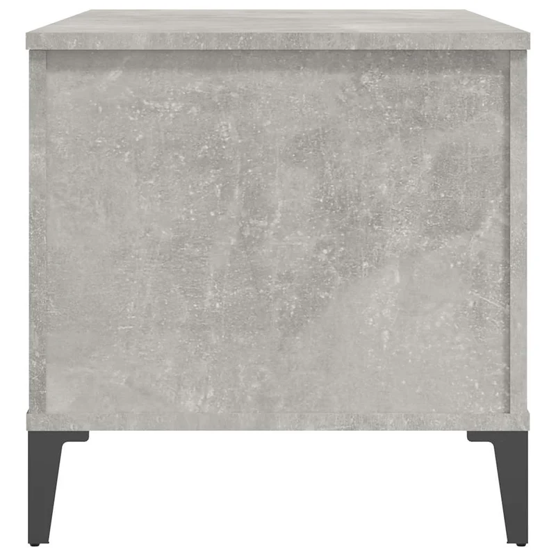Table basse avec plateau relevable design moderne 90 x 44,5 x 45 cm bois d'ingénierie gris et métal DEC039355