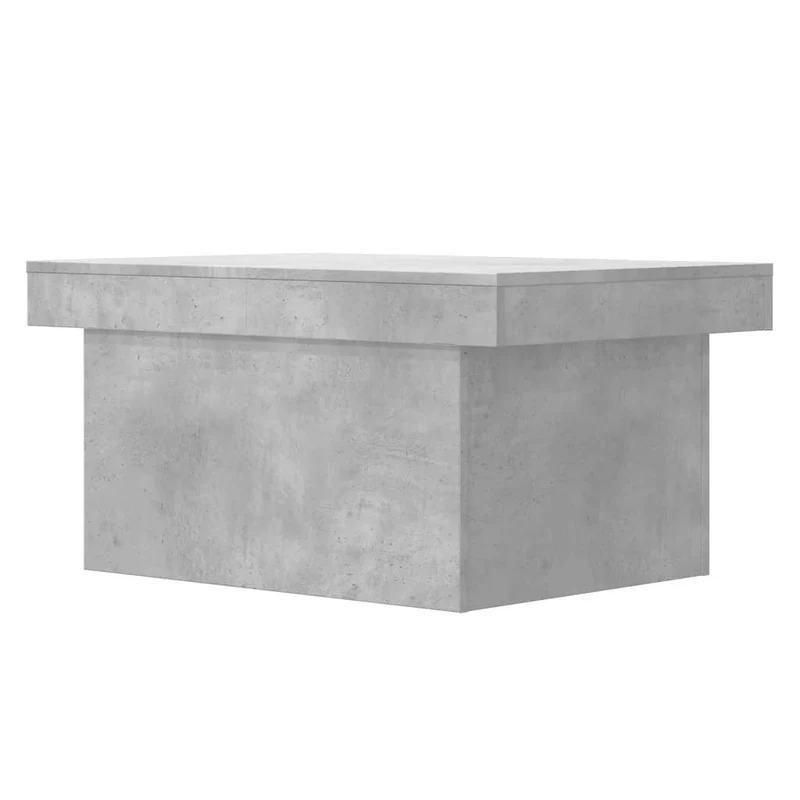 Table basse espace de rangement caché design moderne 100 x 55 x 40 cm bois d'ingénierie gris DEC039239