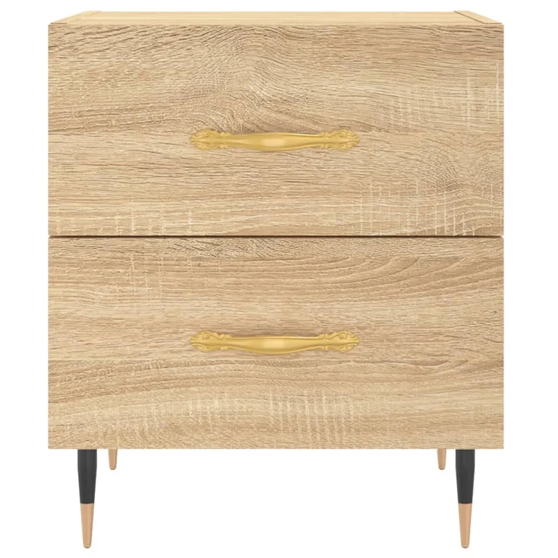 Tables de chevet 2 pcs chêne sonoma 40 x 35 x 47,5 cm brun DEC035236